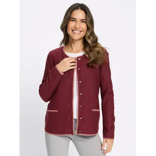 Sieh an! Strickjacke in Dunkelrot-Rosenholz 54