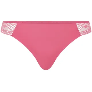 Passionata Damen String - ONDINE, Tanga, Mikrofaser mit Spitze Pink / XL