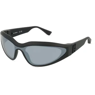 Karl Lagerfeld Kl6128s Unisex-Sonnenbrille Vollrand Eckig Kunststoff-Gestell, schwarz