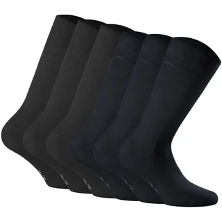 Rohner Socks Socken cotton II 6er Pack Schwarz 35-38