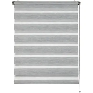 Schöner Wohnen Doppelrollo Tilda 90 x 150 cm anthrazit/grau