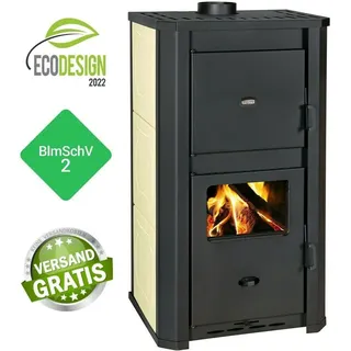 - Wasserführender Kaminofen Holzofen Prity WD W29 D 22.1+9.4 kw