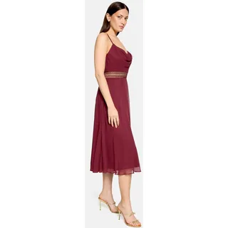 Vera Mont Cocktailkleid Wasserfallausschnitt Rot L