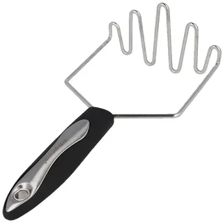 EUROHOME Kartoffelstampfer Gemüsepresse CARMEN mit ergonomischem Kunststoffgriff (1 St), Edelstahl, Kartoffelstampfer aus rostfreiem Edelstahl silberfarben