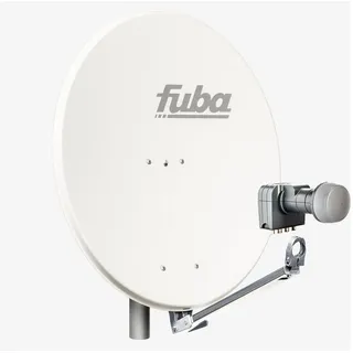 Fuba DAL 804 W Sat Anlage Antenne Schüssel Quad DEK 417 4 Teilnehmer | Aluminium | 4K | HDTV | 3D | Geringes Rauschmaß | Wetterschutzgehäuse | Vormontiert | Montagefreundlich