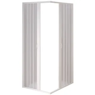Forte Nova Kit Box Eck-Duschkabine mit Falttür 80 x 185 cm Duschwanne