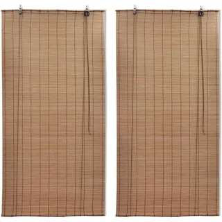 vidaXL Bambusrollo 120 x 220 cm Braun