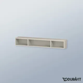 Duravit L-Cube 80x14cm, Tau matt, 3 Fächer, horizontal