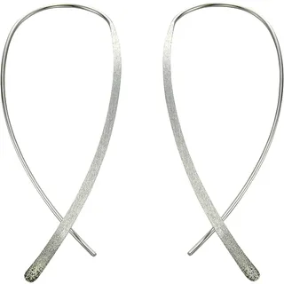 Celesta Ohrhänger CELESTA Silber 925 rhodiniert glanz matt weiß one-size