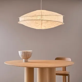 Am.pm Hängeleuchte Nassah Aus Strukturiertem Papier, Durchmesser 91 Cm Weiss