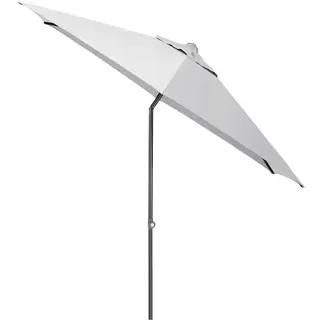 Kettler EASY PUSH Schirm Schirm Ø 300 cm, UPF 50+, anthrazit matt/ hellgrau, Aluminium/Polyester mit PU Beschichtung
