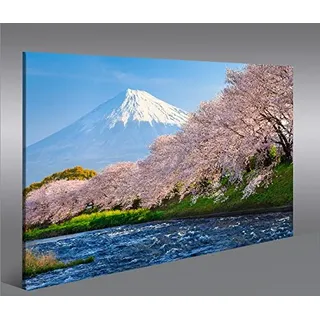 islandburner Bild Bilder auf Leinwand Fujiyama V2 Japan Berge 1p XXL Poster Leinwandbild Wandbild Dekoartikel Wohnzimmer Marke
