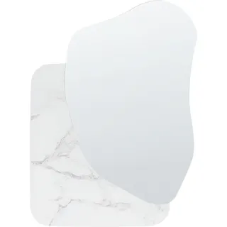 Beliani Wandspiegel Arvert 60 x 80 cm Weiß