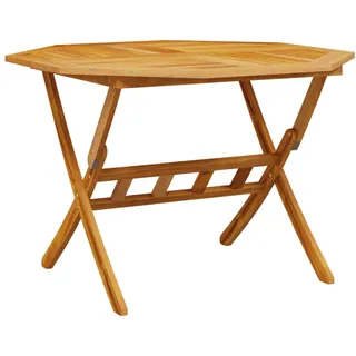 vidaXL Gartentisch Klappbar Ø 110 x 75 cm Massivholz Akazie