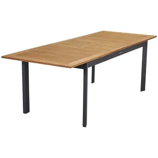 LC Garden Unicamo Ausziehtisch 180 x 90 x 75 cm Aluminium/Teak Natur