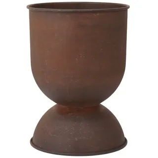 Ferm Living - Hourglass Blumentopf small, Ø 30 x H 42,5 cm, rost