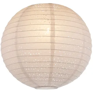 Globo Lighting Lampenschirm SIMSEN, Weiß - perforiertes Papier - Ø 40 cm - ohne Pendelaufhängung
