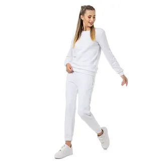 RedBridge Jogginganzug Sweatshirt mit Sweatpant Premium Basic (Set, 2-tlg) weiß XL