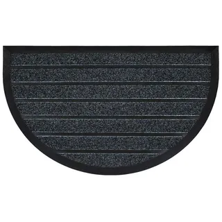 douceur d`interieur Halbmond 45 x 75 cm Grau