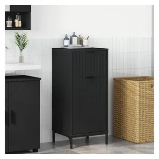 vidaXL Badezimmerschrank mit Schubladen 39,5 x 36 x 88 cm Schwarz