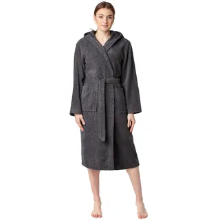 Ladeheid Damen Frottee Bademantel aus 100% Bio-Baumwolle LA40-225 (Graphite (D07), L) - L