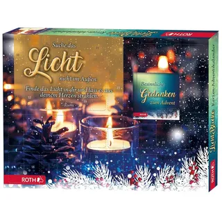 Roth Aktenordner Roth Kerzen-Adventskalender "Lichterzauber": 24x Kerzenschein im Adven
