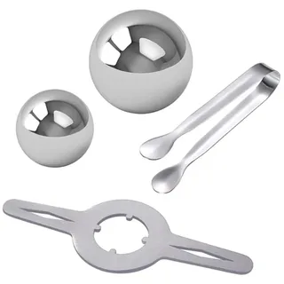 Jooehyer Italienischer Eisball, Schnelles Abkühlen, Extrahieren Von Espresso Zur Erhaltung des Aromas, Eisballhalter-Set, 4-Teilig