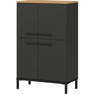 Germania Highboard 60 x 97 x 34 cm Graphit/Eiche