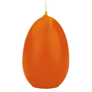 INNA-Glas Formkerze Osterei Kerze LEONITA, orange, 9cm, 6cm, 16h - Made in Germany orange