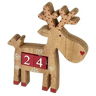Holz Rentier Weihnachten Adventskalender - Wiederverwendbar