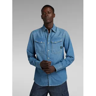 G-Star Dakota Slim Langarmhemd Blau XXL