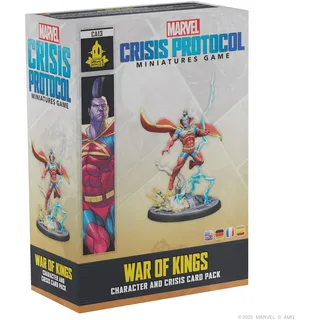 VARIA Group Atomic Mass Games, Marvel: Crisis Protocol – War of Kings, Charakter- und Krisenpack-Erweiterung, Tabletop, 2 Spieler, ab 14 Jahren, 90-120 Minuten, Deutsch, Mehrsprachig