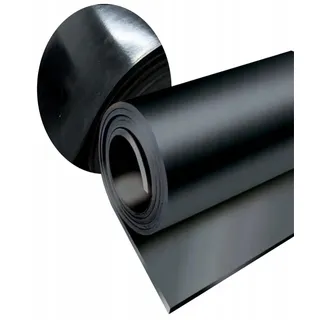 Gummimatte SBR vielseitig Stärke 2mm Meterware Glatte Gummiplatte Schwarz | Breite 120cm 1Stück-0,5Meter(0,6m2)