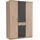 135 x 199 x 58 cm Grau/Beige
