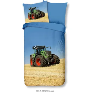 Muller Textil Traktor multi/blau 135 x 200 cm + 80 x 80 cm