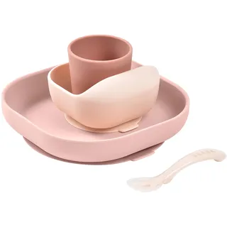 BÉABA BÈABA Silikon-Geschirrset, Rosa