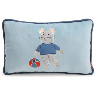 NICI Kissen Maus Sam 43x25cm - 63337 | Weiches Plüsch-Dekokissen, liebevolles Wohnaccessoire für Kinderzimmer, Sofa & Bett, süße Geschenkidee für Kinder & Fans