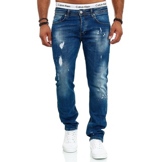 OneRedox Straight-Jeans J-700C (Jeanshose Designerjeans Bootcut, 1-tlg) Freizeit Business Casual blau 31