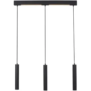 Schöner Wohnen Dante 3-flg. GU10 60 cm eckig schwarz