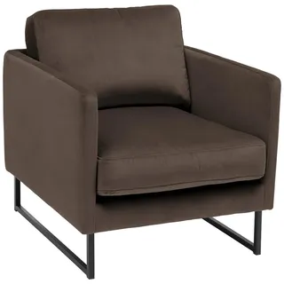 designline Sessel BON Kunstleder 80 x 78 x 80 cm Braun