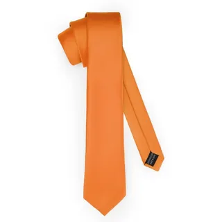 Ladeheid Krawatte Klassische Herren Krawatte matt Vielfältige Farben TMM-7 150cmx7cm (1-St) orange