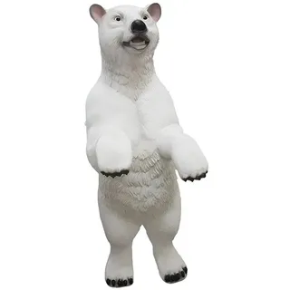 Xlmoebel Skulptur Lebensgroße Bärenfigur aus hochwertigem Material für den Garten (1 St., Skulptur A632C-185cm), Hergestellt in Europa weiß