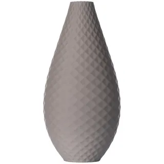 3D Vase Dekovase Batya 38cm Nachhaltige Deko Vase Pampasgras Trockenblumen, Bodenvase grau