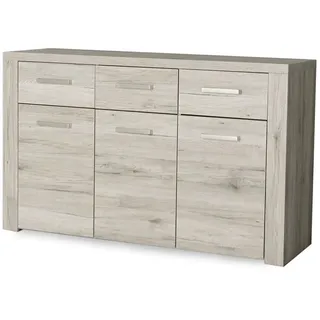 Kommode Phil Sandeiche 136x84x42 cm Sideboard Schrank Wohnzimmer Esszimmer Diele