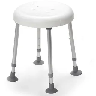 Drive Medical Duschhocker Delphi geschlossen weiß max. 180 kg Höhe 45-55 cm
