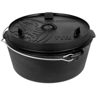 Petromax Dutch Oven With Flat Base 12l Silber