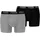 Boxershorts Everyday Basic Schwarz/Grau M 2er