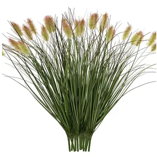 Kunstblumenstrauß 10 Bündel Kunstpflanzen Wie Echt Künstliche Pflanzen Außenbereich, Diwzbyn, Höhe 43 cm, Kunstgras 43cm Grün Pampasgras Wetterfest Balkonpflanzen