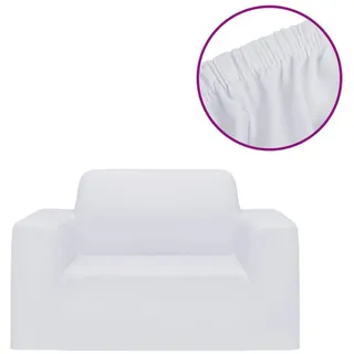 vidaXL Sofahusse Stretch Weiß 100% Polyester