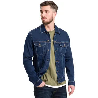 Cross Jeans Herren Jeansjacke DENIM JACKET Regular Fit Blau 074 XXL